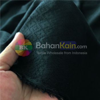 Kain Dobby Kristal Katun Viscose B25 Hitam